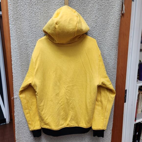 Pittsburgh Steelers Reversible NFL Logo Yellow Black Sweatshirt Jacket Men's S - Picture 3 of 11